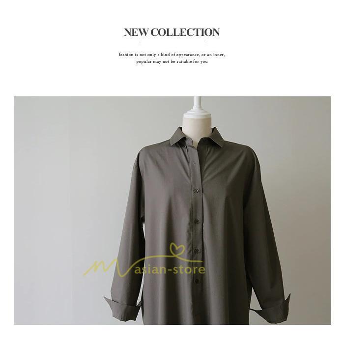 マキシ | シャツ シャツワンピ ワンピース ロング マキシ丈 シャツ 前開き 長袖 シャツ ひざ下丈 大きいサイズ アウター ワンピース 無地 体型カバー 20代30代40代50代