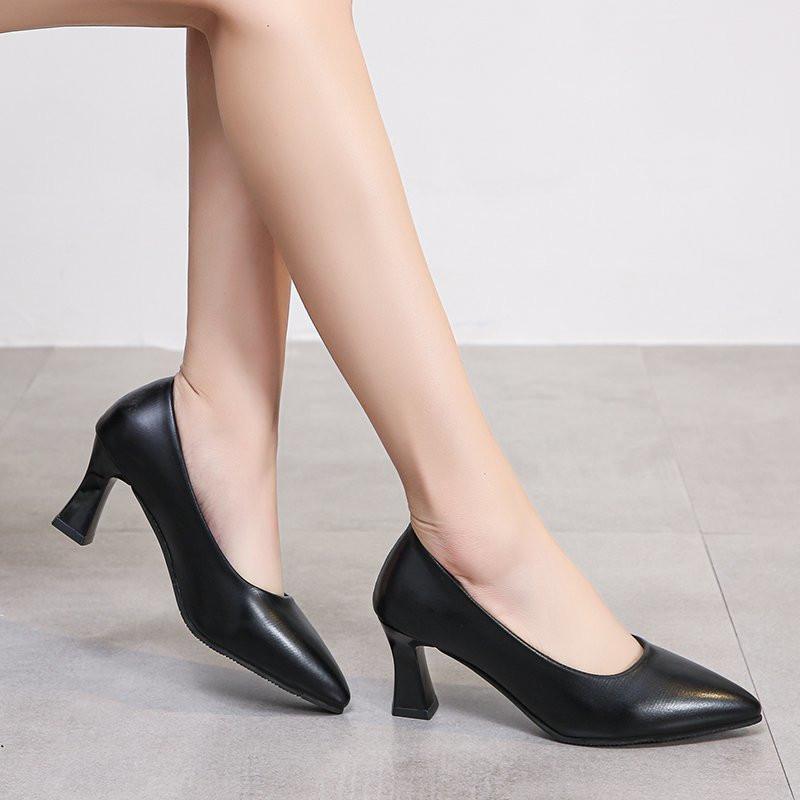 パンプス | 合皮レディース ポインテッドトゥ ピンヒール ストラップなし 黒 大きいサイズ ハイヒール 滑り止めソール パンプス 柔らかい生地 スリップオン