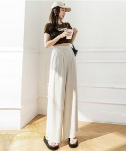 ワイドパンツ | レディース ゆったり おしゃれ ロングパンツ カジュアルパンツ 無地 きれいめ レディース 夏新作 ストレッチ ボトムス ひんやりパンツ ズボン