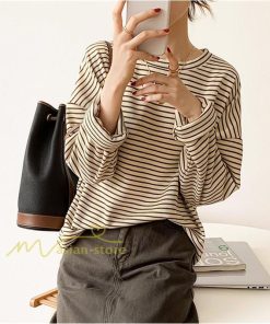 tシャツ・カットソー | Tシャツ レディース トップス 長袖 カットソー ボーダー シンプル ボートネック ストライプ柄 20代30代40代50代 着回し 通勤通学 お出かけ カジュアル 着痩せ
