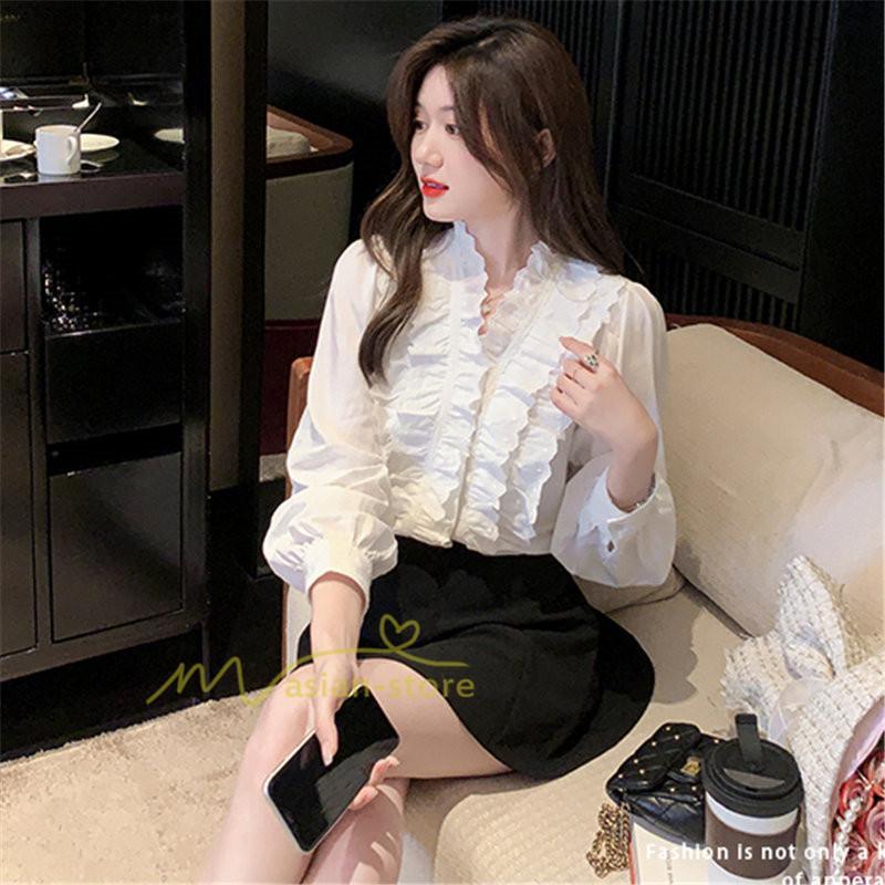 シャツ・ブラウス | ブラウス レディース 長袖 フォーマル 白 オフィス 無地 シャツ ビジネス フリル おしゃれ 入学式 卒業式 上品 お出かけ 面接 カジュアル 20代30代40代 きれいめ