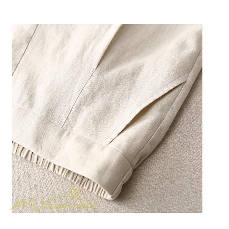 ワイドパンツ | パンツ レディース ロング丈 コットン 麻混 カジュアル 無地 40代 50代 リネン 夏 秋 カジュアル ロングパンツ 大きいサイズ 30代 20代 3色 上品