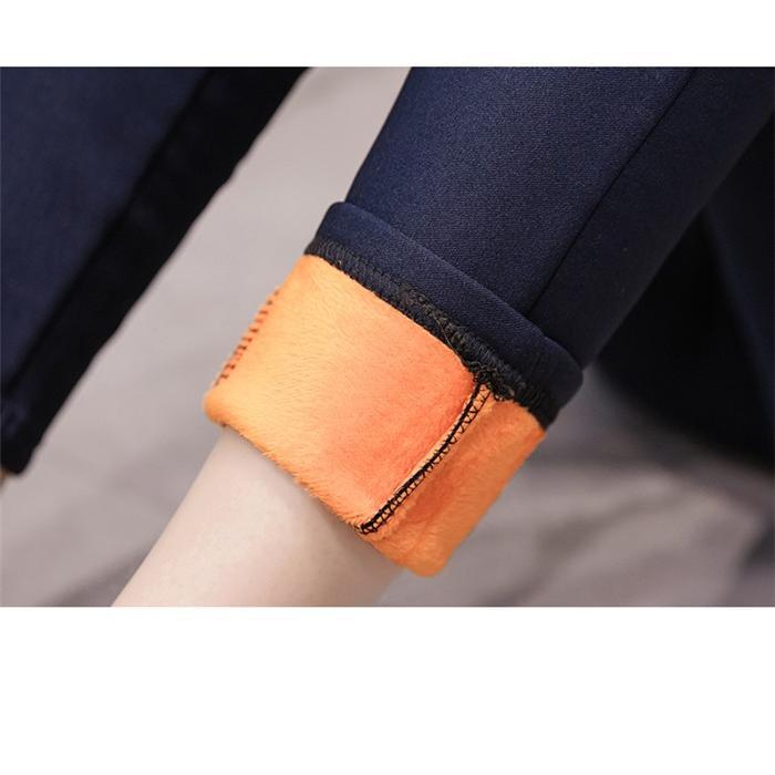 マタニティ | 短納期マタニティデニムパンツ ストレッチパンツ ロングパンツ ボアパンツ 裏起毛 保温 あたっか XXXLまで 妊婦服 調整できる ウエストゴム マタニティウェア