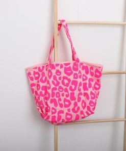 トートバッグ | キャンバスヒョウ柄 帆布鞄