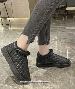 ブーツ | ムートンレディース 靴 カジュアルシューズ 裏起毛 防寒 おしゃれ スノーシューズ 痛くない 冬 歩きやすい ショートもこもこ あったか