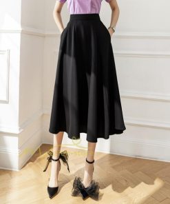 スカート | ハイウエスト ロングレトロ Aライン女性 マキシ丈ボトムス 春秋 夏 お洒落 カジュアル 2022 エレガント 20代30代40代 通勤