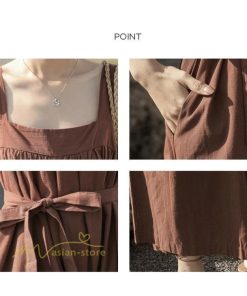 ノースリーブ | サロペット レディース 無地 着痩せ キャミサロペット 可愛い 20代 30代 カジュアル 春 夏 秋 韓国風 ゆったり パンツ コーデ プルオーバー