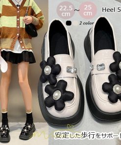 ローファー | 学生 女子 レディース 通学 通勤 学生靴 学校 軽量 花飾り 可愛い 上品 10代20代30代40代 フォーマル コンフォート 送料無料 キレイめ