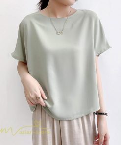 シャツ・ブラウス | トップス シャツ レディース 無地 ファッション カジュアル エレガント 優雅 通勤 OL 上品 オシャレ トップス 女の子 可愛い 体型カバー 夏 5色 着痩せ