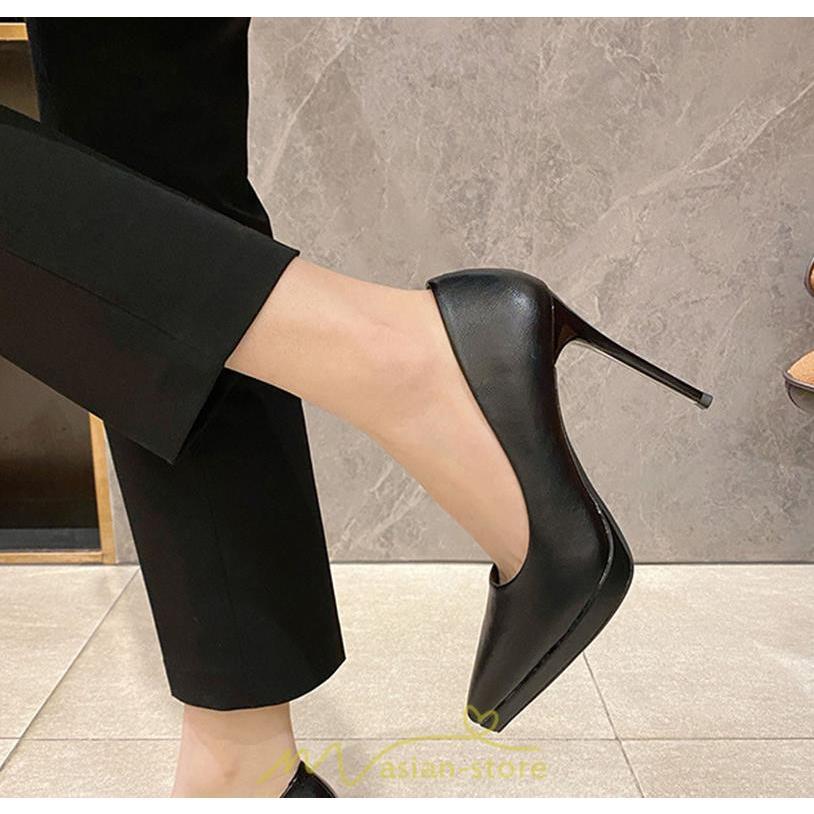 パンプス | ハイヒール 痛くない 華奢魅せ 美脚 黒 歩きやすい 11.5cmヒール レディース 靴 フォーマル ポインテッドトゥ 二次会 パーティー 通勤 オフィス 結婚式