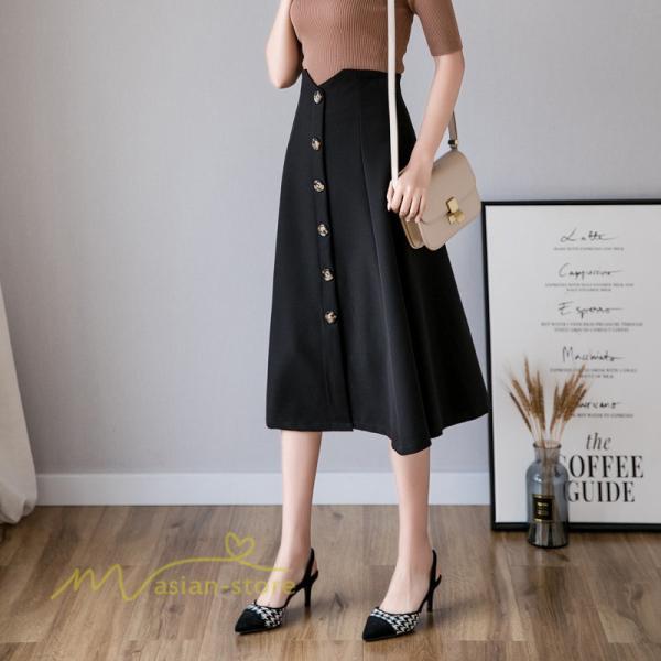 スカート | 事務服 制服 洗える 無地 きれいめ 30代 40代 50代 着やせ 上品 ひざ丈 ハイウェスト 2021春 OL 通勤 ペンシル大人 フォーマル Aライン