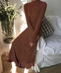 ワンピース | ニットロング レディース秋冬