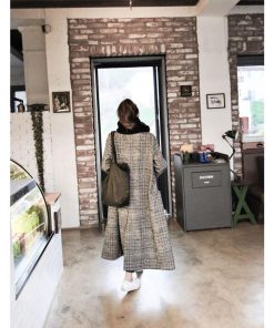 セール | グレンチェック ロング 千鳥柄ロングコート 大きいサイズ チェック柄 チェスターコート ロングコート レディース オーバーサイズ 秋冬物 コート アウター 冬