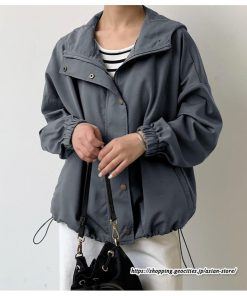 コート・ジャケット | ジャケット レディース ブルゾン ライトブルゾン アウター ライトアウター 秋物 パーカー パーカージャケット スポーティ フード付き 20代30代 カジュアル