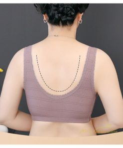 トップス | ブラジャー 前開き フロントボタン ノンワイヤー ノンワイヤーブ ナイトブラ ソフトブラ レディース インナー 無地 肌着 ギフト 下着 着脱簡単 母親 婦人