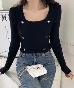 ｔシャツ・カットソー | リブカットソー レディース 秋 秋服 トップス 長袖 ロングスリーブ リブ カットソー 綿混 秋コーデ インナー 伸縮性 ショート丈 タイト スリム ニットソー