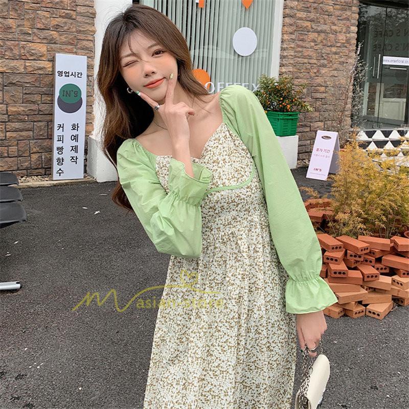 マキシ | ワンピース レディース ゆったり 長袖 オシャレ 呼ばれ 韓国風 二次会 同窓会 通勤 ロング丈 新春 カジュアル 体型カバー 20代30代40代 着痩せ きれいめ ロング