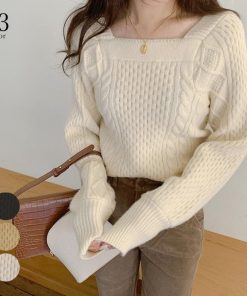 ニット・セーター | 韓国 ケーブルニット レディース 秋冬