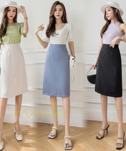スカート | ロングスリット入り タイトレディース 膝下丈 大人 オフィス 20代 30代 40代 OL 仕事用 ビジネス 通勤通学 無地人気 着痩せ カジュアル 上品