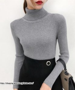 ニット・セーター | カットソー ニット レディース リブニット ハイネック 長袖 秋冬 春 トップス スリム ストレッチ 暖かい 長袖ニット 無地 プルオーバー インナー 長袖カットソー