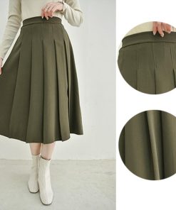 ひざ丈スカート | プリーツスカート ひざ下丈 春秋冬