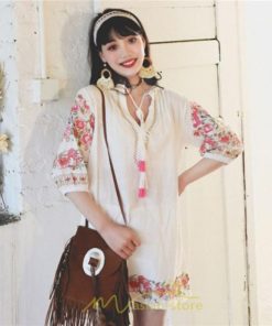 ミニ丈 | ワンピース 大人可愛い 膝上 ミニ 夏 秋 花柄 レディース 花柄 ドレス リゾート きれいめ 10代 20代 30代 40代 お呼ばれ 刺繍 かわいい 50代 小柄 リゾート