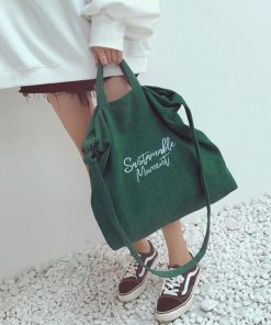 ショルダーバッグ | キャンバスバッグ レディース 刺しゅう 2way 大容量 トートバッグ