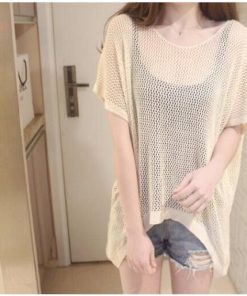 セットアップ | キャミソワンピース トップス レディース ニット キャミソールワンピース 着痩せ 2点セット 体型カバー 可愛い 春夏 黒 通学通勤 無地 2色