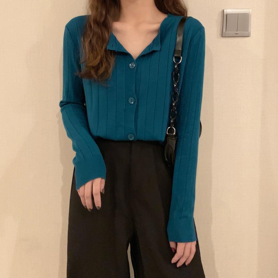 カーディガン | ニットリブニット 羽織り