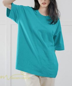 ｔシャツ・カットソー | Tシャツ 半袖 レディース トップス 無地 9色 ゆったり お出かけ スポーツ 日常 夏 丸首 春夏新作 コットン 可愛い クルーネック おしゃれ シンプル