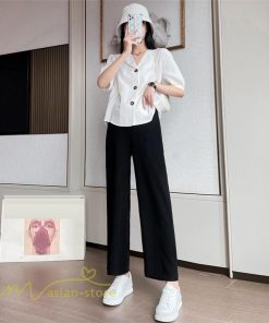 パンツ レギンス | ワイドパンツ マタニティウェア 妊婦服 パンツ 着痩せ 無地 マタニティパンツ おしゃれ 上品 春 夏 ウエスト調整 マタニティパンツ 産前 お出かけ カジュアル