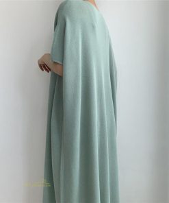 マキシ | ワンピース 夏 春 レディース 半袖 カジュアル 30代 20代 ロング かわいい 無地 5分袖 ゆるシルエット 体型カバー ビッグシルエット カジュアル