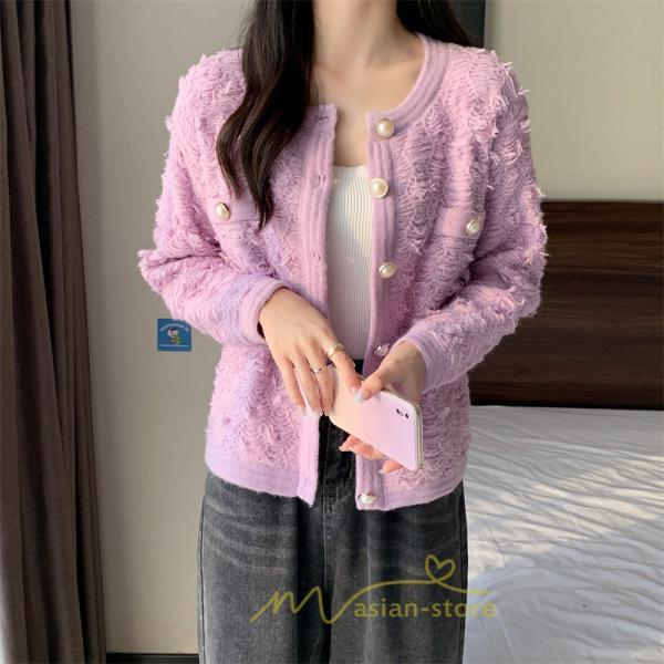カーディガン | 2022秋冬ニットアウター レディース ニットニット セーター 長袖 羽織り フロントボタン 可愛い トップス 20代40代 通学通勤