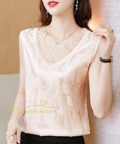 キャミソール タンクトップ | タンクトップ キャミソール レディース 夏 春 20代 30代 40代 ノースリーブ Ｖネック Ｖネックタンク レース付き 母 快適 インナー カシュクール カジュアル