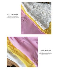 マキシ | ワンピース レース 丸首 刺繍 ロングワンピース レディース 夏秋 結婚式 きれいめ フォーマル 大人 上品 綿麻 白 黄色 コットン ピンク かわいい リネン