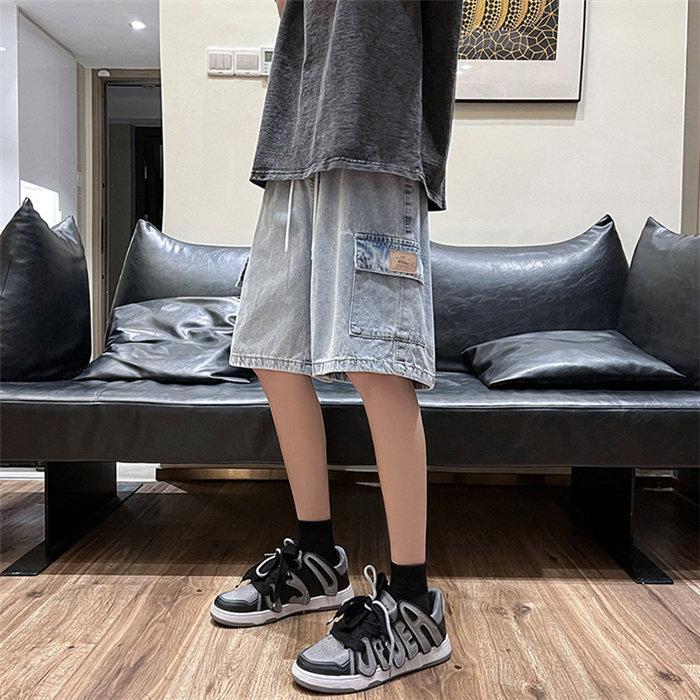 ハーフパンツ ショート | 夏パンツ デニム メンズ サマーパンツ パンツ ワイドパンツ シンプル ウエストゴム 20代 30代 お出かけ ハーフパンツ ジーパン 夏新作 ショートパンツ ジーンズ