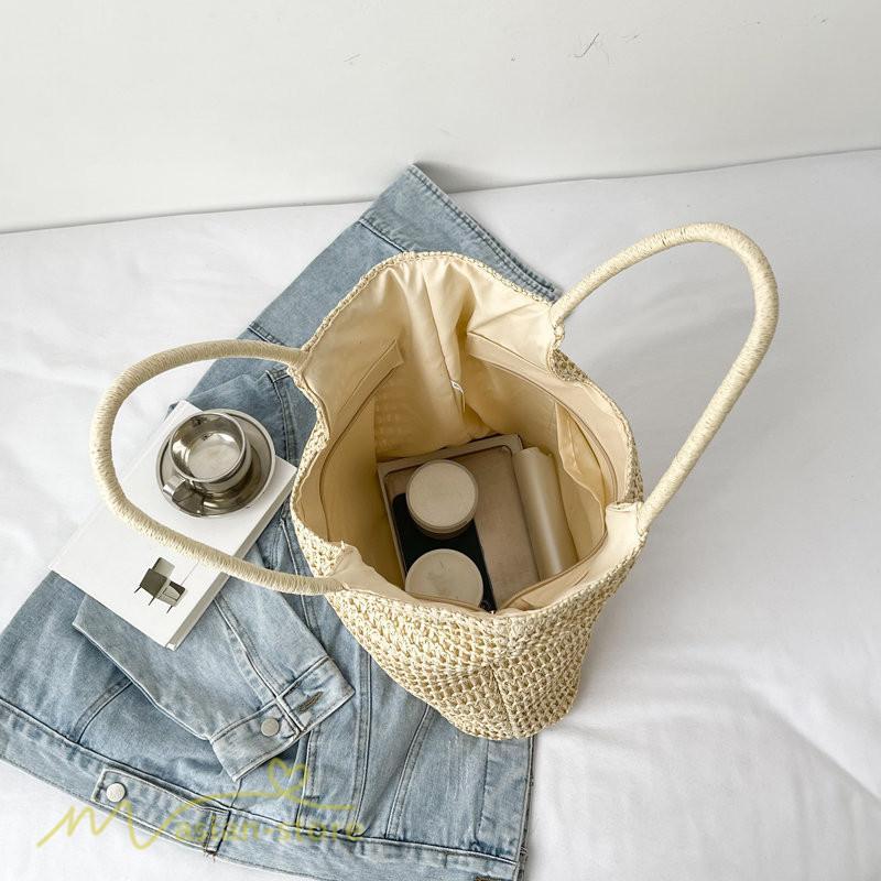 女性用バッグ | カゴバッグ ハンドバッグ ストローバッグ トートバッグ 夏バッグ 手持ち 大きめ 高級感 可愛い おしゃれ かごバッグ 夏 軽量 大容量 手提げ