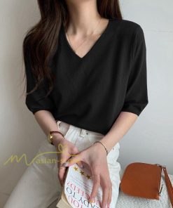 tシャツ・カットソー | Tシャツ レディース 半袖 トップス カジュアル Tシャツ 大きい ゆるTシャツ ゆるカットソー Vネック 20代30代40代50代 上品 上品 お出かけ 通勤通学 着回し