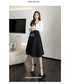 スカート | ロング秋 冬 レディース ボトムス ロング ゆったり Aライン秋 冬 春 キレイめ 着痩せ 2022新作 通勤 通学 細見え 高見え 40代 50代 20代 30代