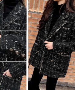 ジャケット・ブルゾン | ツイード風ジャケット レディース 秋冬