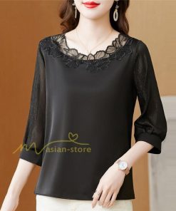 ｔシャツ・カットソー | Ｔシャツ レディース きれいめ 40代 春夏 上品 半袖Tシャツ ブラウス 20代30代40代50代 シフォンシャツ ママ カジュアル 人気 着痩せ お出かけ 上品 フェミニン