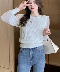 シャツ・ブラウス | ブラウストップス プルオーバー 異素材