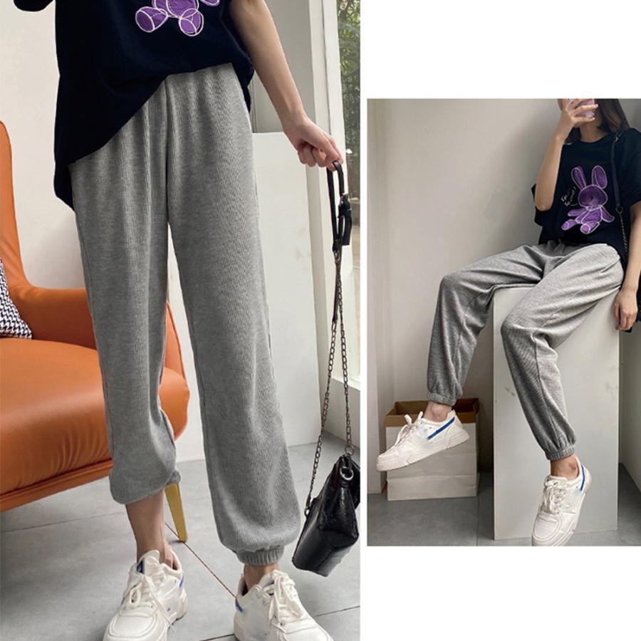 サルエルパンツ | スウェットパンツ ワッフル生地 韓国風