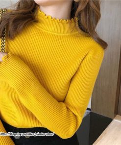 ニット・セーター | カットソー ニット レディース リブニット 長袖 秋冬 春 トップス スリム ストレッチ インナー 無地 着痩せ 通学通勤 長袖カットソー プルオーバー 長袖ニット