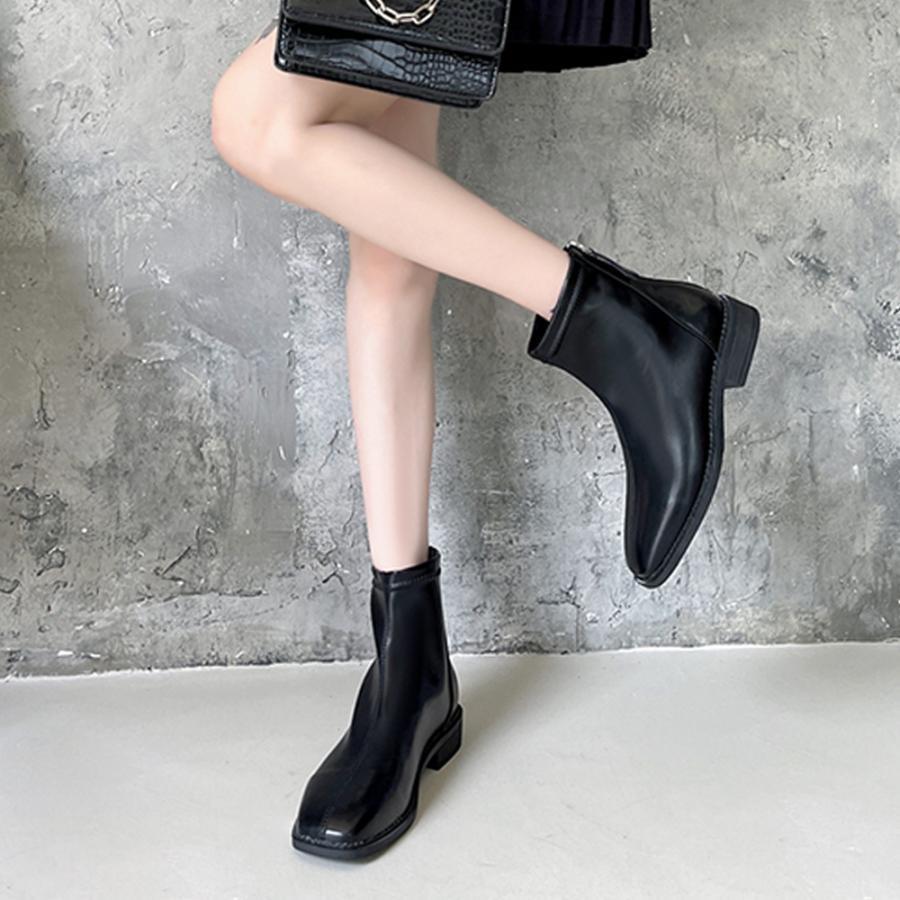 ショートブーツ | フルジップブーツ 美脚