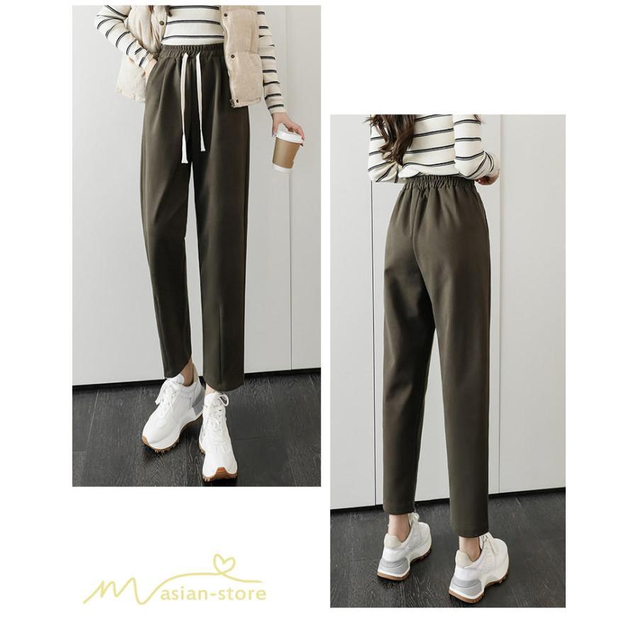 チノ・テーパード・ジョガー・スキニーパン | パンツ レディース テーパードパンツ 秋 冬 新作 ビジネスパンツ ロング丈 ラシャ 秋冬コーデ ウエストゴム カジュアル スウェットパンツ 着痩せ 通勤 通学