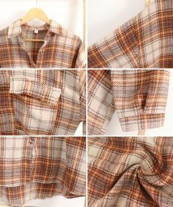 シャツ・ブラウス | チェック柄シャツ 起毛シャツブラウス韓国