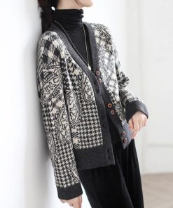 ニット・セーター | ニットジャケット レディース Vネック