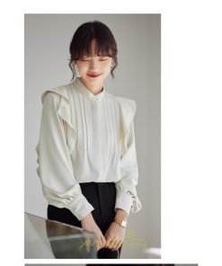 シャツ・ブラウス | ブラウス レディース オフィス 白 フォーマル 長袖 おしゃれ シャツ カジュアル 制服 レギュラー 着回し フリル 秋服 オフィス OL 送料無料 キレイめ 通勤