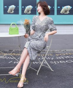 ミディアム | ワンピース レディース 着痩せ 花柄 Vネック 半袖 膝丈 サマーワンピース きれいめ エレガント 30代 40代 50代 大人 春 薄手 ひざ丈 お出かけ 上品 夏 デート